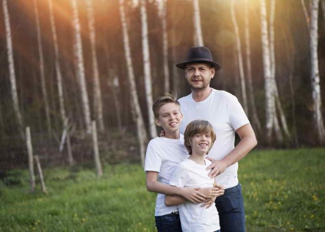 familienfotos im natur